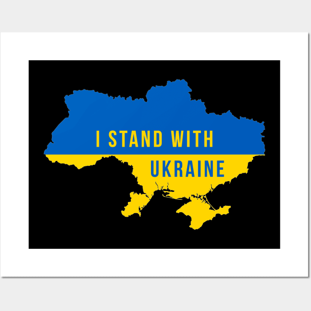 i stand with ukraine Wall Art by KayBar27